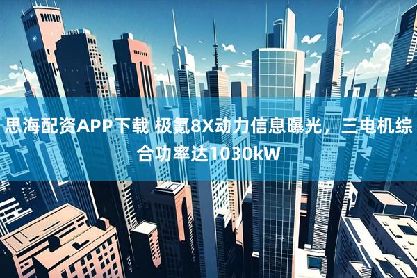 思海配资APP下载 极氪8X动力信息曝光，三电机综合功率达1030kW
